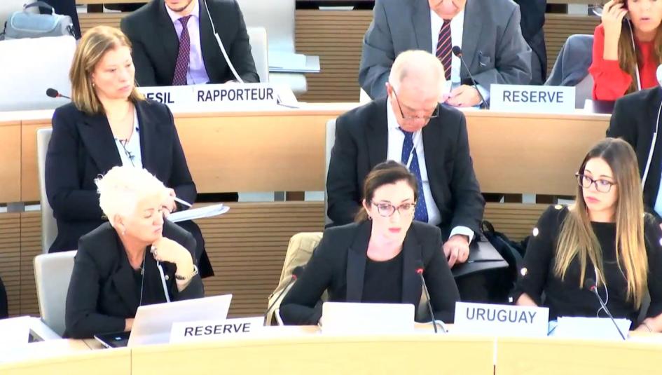 El MIEM estuvo representado por la Unidad Especializada en Género, Patricia Romero Representantes de Uruguay, junto a los de otros países, sentados en auditorio