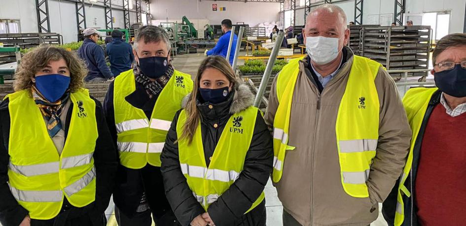 Visita de las autoridades al vivero Santana (UPM)