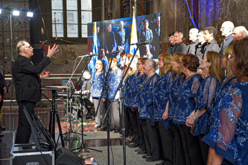 En la actividad actuó el coro de UTE Coro de UTE