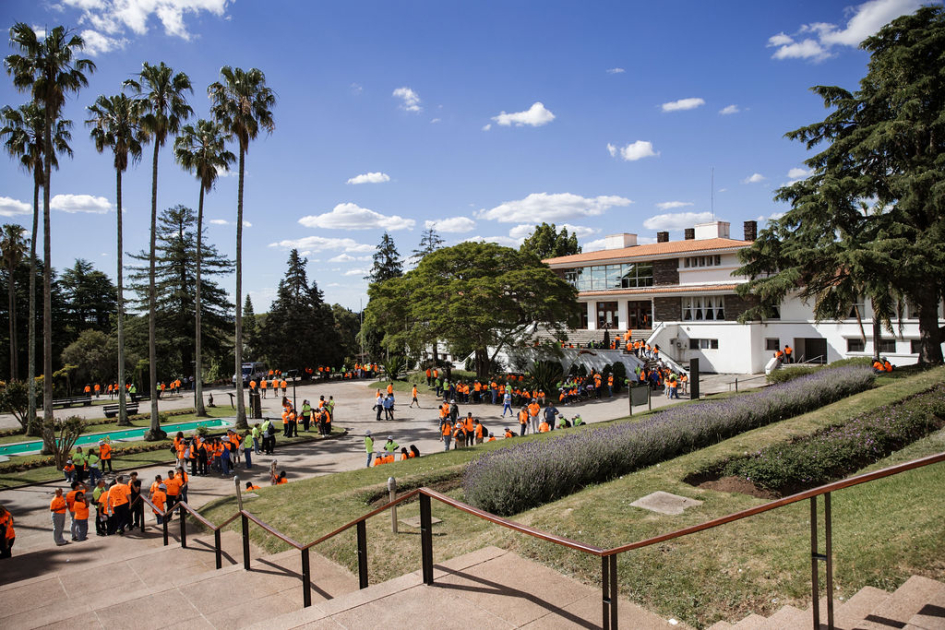 Panorámica del parque vacacional de UTE-Antel en Minas