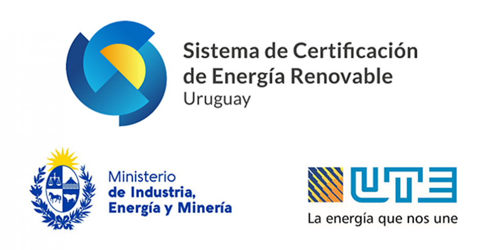 Sistema de Certificación de Energía Renovable Logos institucionales