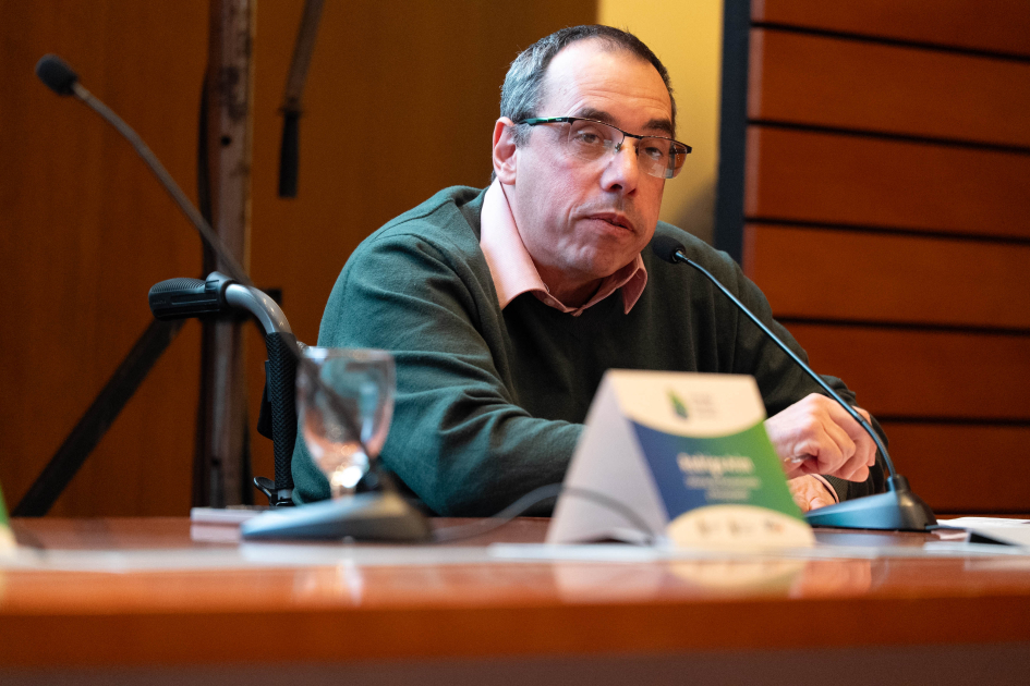 Ministro de Turismo, Pablo Menoni. (Foto: Manuel Tort, Presidencia). Menoni habla en mesa de autoridades
