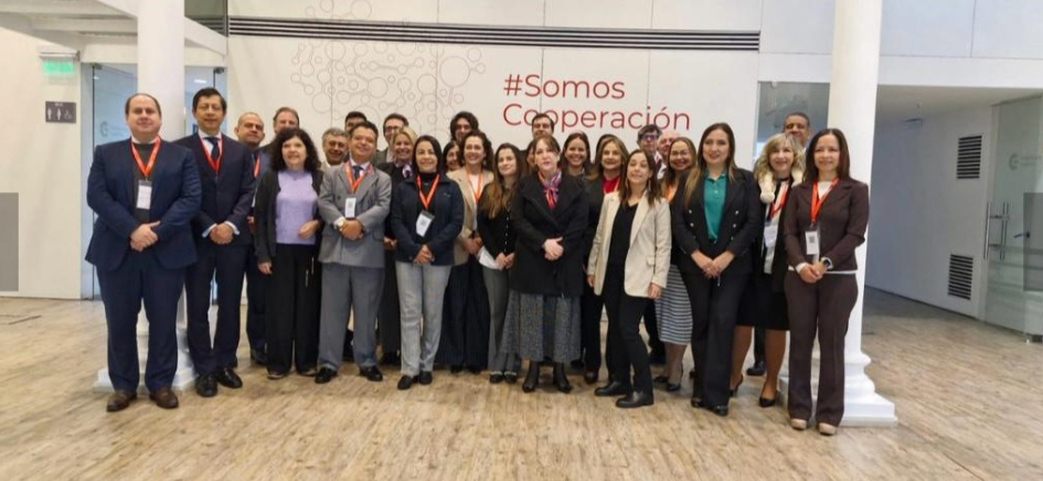 Todos los participantes del seminario, de pie, en foto oficial
