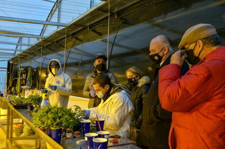 Visita del subsecretario Walter Verri, la directora Susana Pecoy y equipo a CPlant 