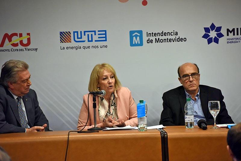 Ministra Cosse durante la conferencia de prensa Ministra Cosse durante la conferencia de prensa