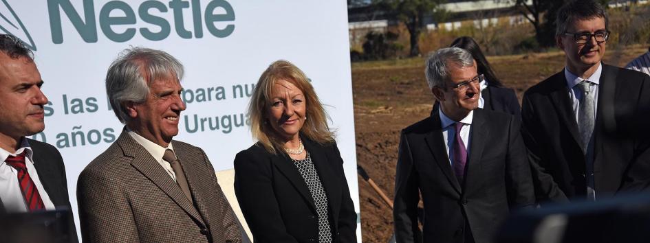 Colocación piedra fundamental Nestlé Uruguay Colocación piedra fundamental Nestlé Uruguay