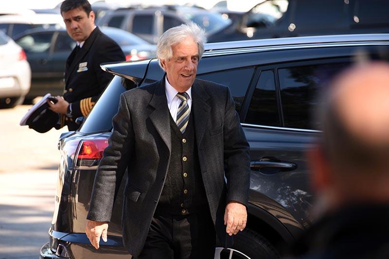 Arribo del presidente de la República, Dr. Tabaré Vázquez