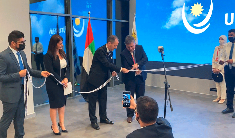 Ministro Omar Paganini en inauguración del Pabellón de Uruguay en Expo Dubái 2021