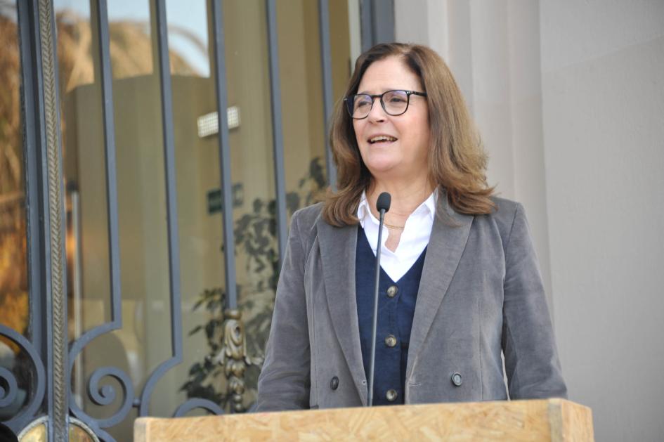 Expo Movilidad Eléctrica 2024 Ministra Facio brindando unas palabras