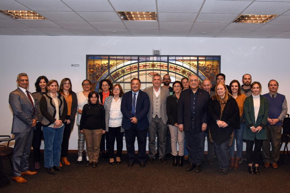 Foto grupal de la inauguración Grupo de la ARNR durante la inauguración de la Misión RISS