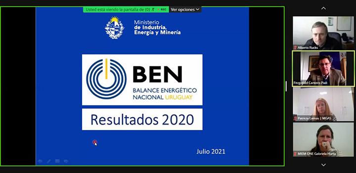 Imagen de la presentación del BEN 2020 (captura de pantalla de la actividad virtual)