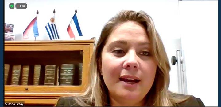 Directora nacional de Industrias, Susana Pecoy, durante el evento El futuro de la industria textil Directora nacional de Industrias, Susana Pecoy, durante el evento El futuro de la industria textil