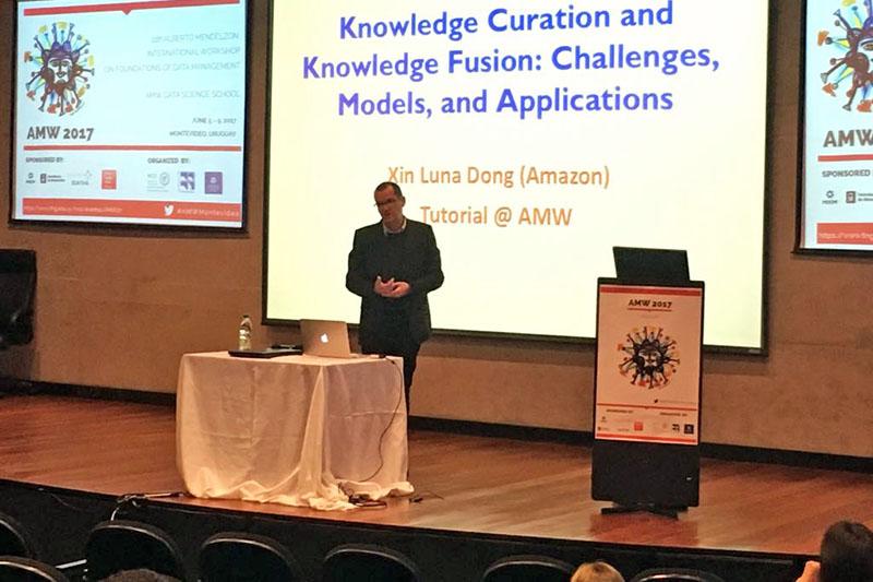 Dr. Ing. Guillermo Moncecchi en la apertura de AMW Montevideo, en la Facultad de Ingeniería Dr. Ing. Guillermo Moncecchi en la apertura de AMW Montevideo, en la Facultad de Ingeniería