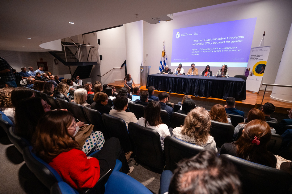 Reunión Regional sobre Propiedad Industrial y Equidad Género. Foto: Nicolás Núñez foto del público atendiendo al panel
