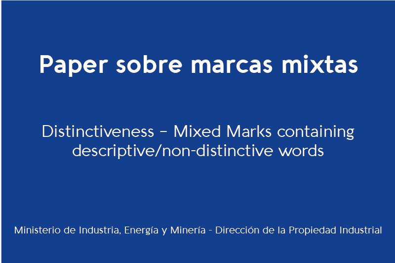 Placa sobre paper marcas descriptivas Placa descriptiva del paper