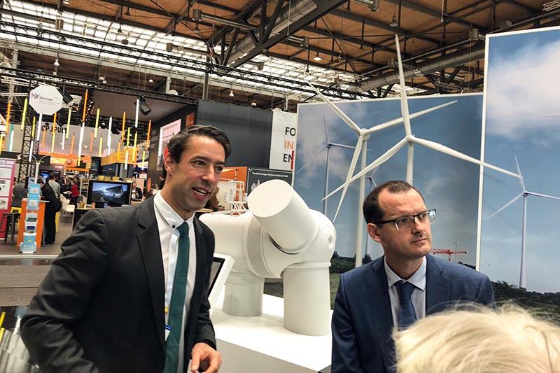 Visita al stand de Enercon Visita al stand de Enercon