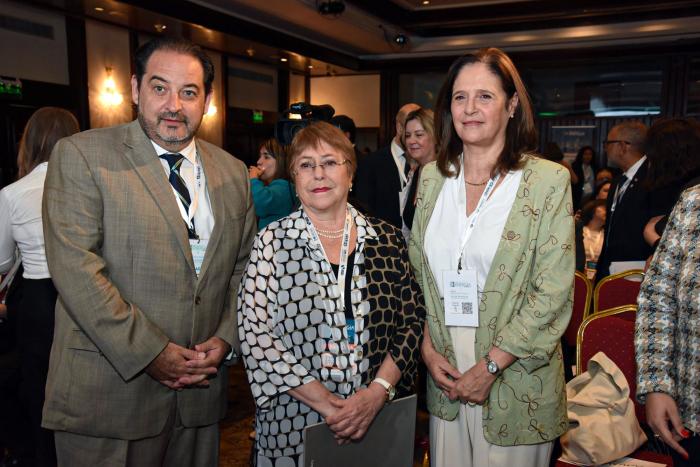 Andrés Rebolledo, Michelle Bachelet y Elisa Facio Andrés Rebolledo, Michelle Bachelet y Elisa Facio