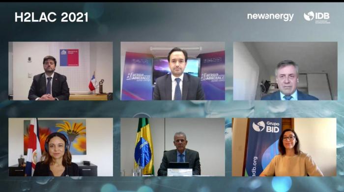 Ministro Paganini y panel en H2LAC virtual