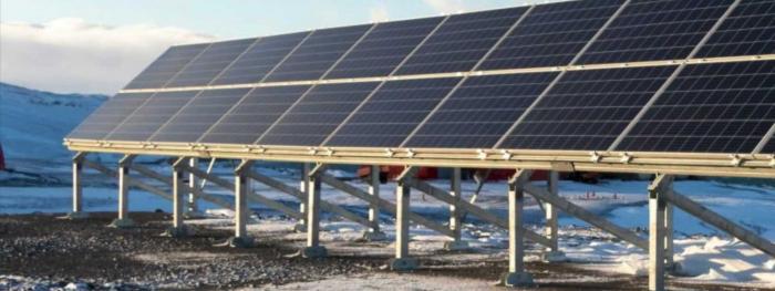 Planta fotovoltaica en la Antártida
