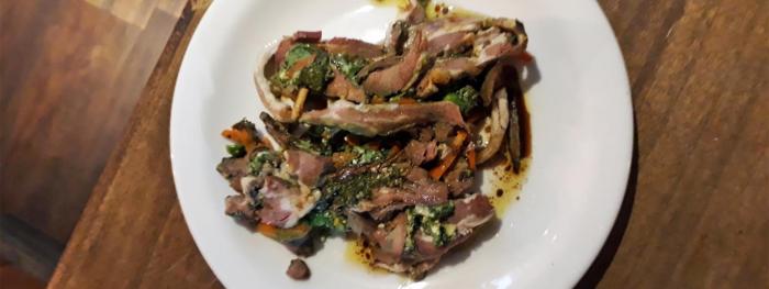 Plato elaborado con cordero