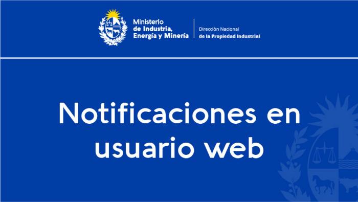 Notificaciones en usuario web