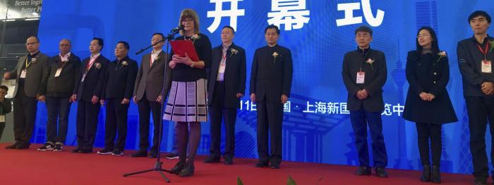 Subsecretaria Otegui en China International Bus Expo Shanghai 2019