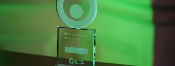 Estatuilla del Premio Nacional de Energía 