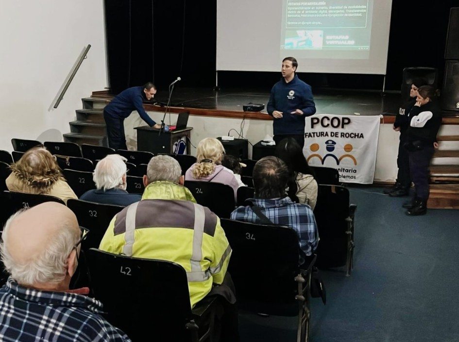 PCOP brindó una nueva charla sobre prevención de estafas en Castillos ...