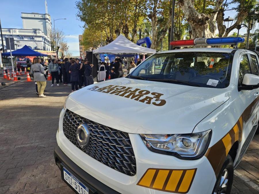 La Dirección Nacional de Policía Caminera presente en la Expo Tránsito Amigo en Minas.