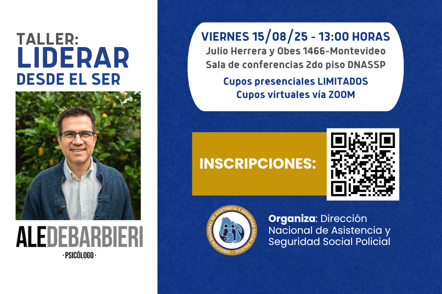 Afiche taller liderar desde el ser