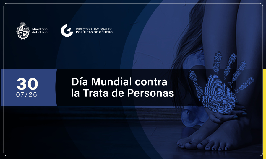 Placa sobre el Día Mundial contra la Trata de Personas