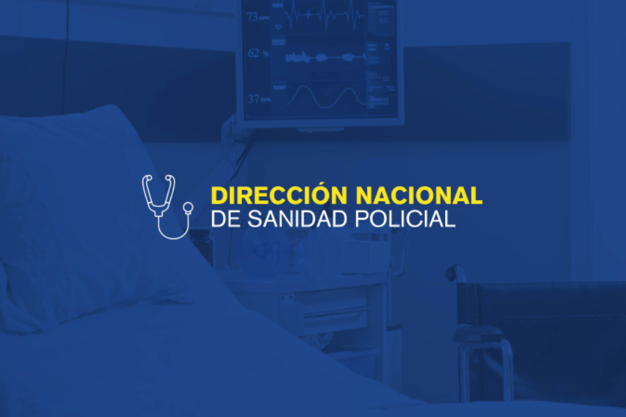 Placa gráfica Dirección Nacional de Sanidad Policial