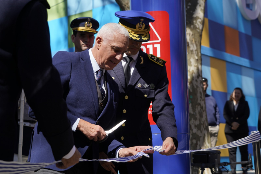 Ministro del Interior inauguró stand en Expo Prado 2025