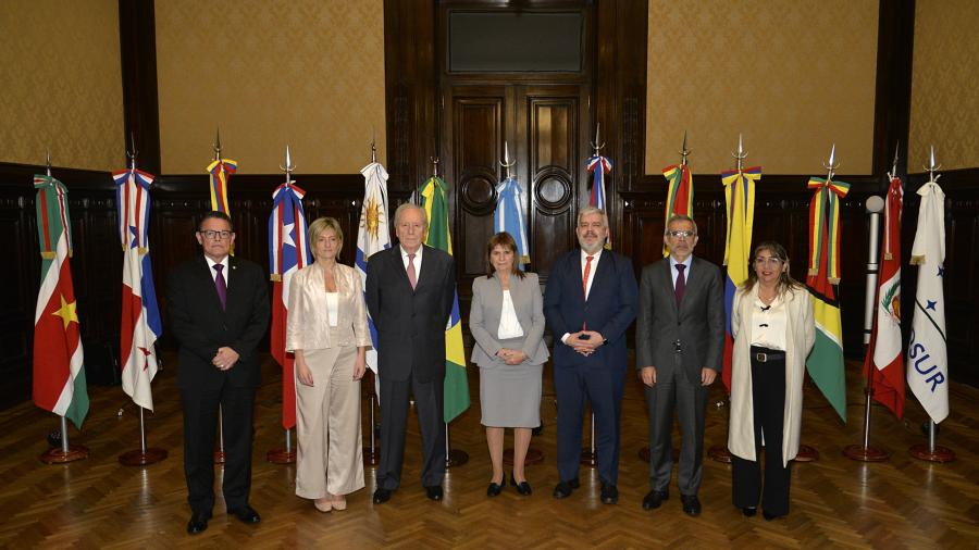 Subsecretaria del Ministerio del Interior junto a autoridades de seguridad del Mercosur