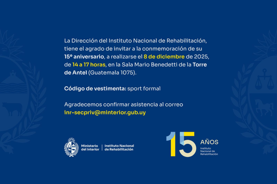 Invitación al evento con texto de más arriba