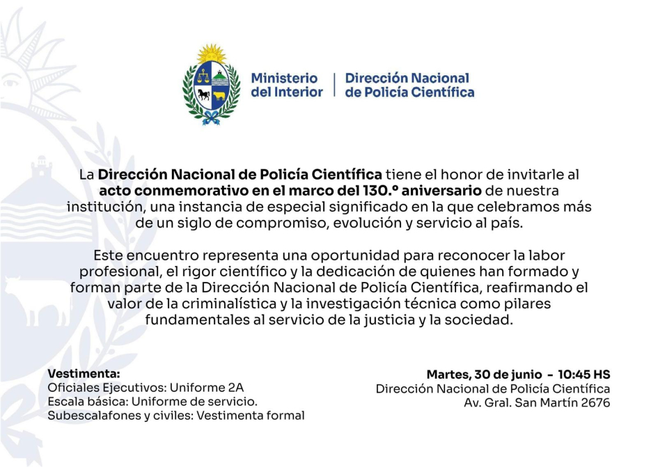 Invitación a Aniversario, texto en el desarrollo