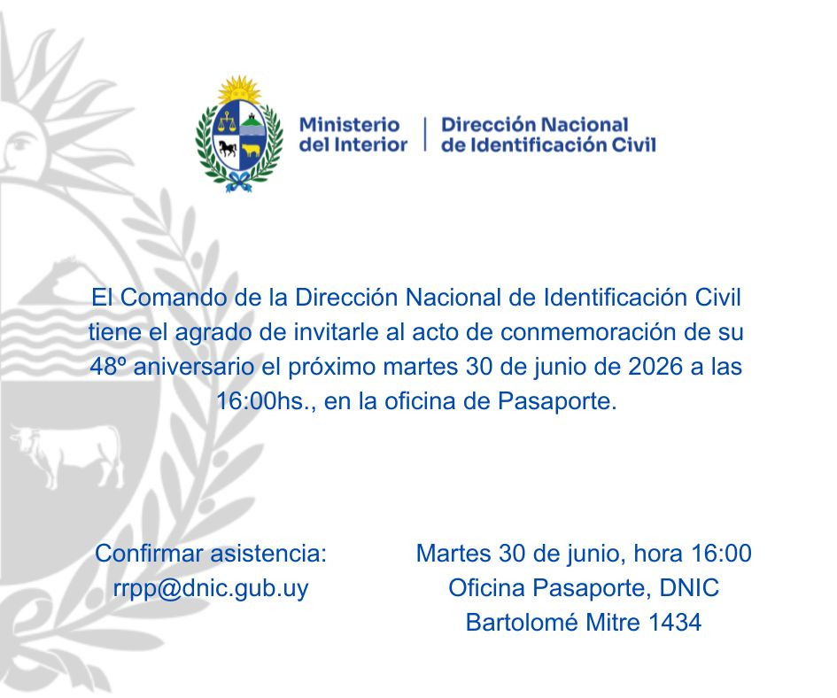 Invitación al evento, texto en el desarrollo