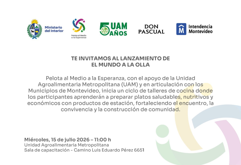 Invitación al evento, texto en el desarrollo
