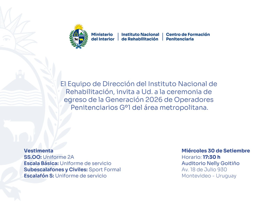 Invitación al evento, texto en el desarrollo