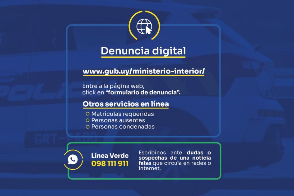 Denuncia digital o en Línea Verde sobre noticias falsas. Denuncia digital o en Línea Verde sobre noticias falsas.