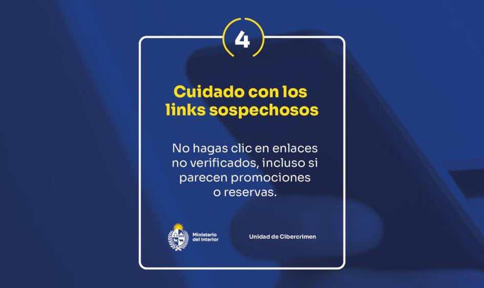 Cuidado con los links sospechosos. Cuidado con los links sospechosos.