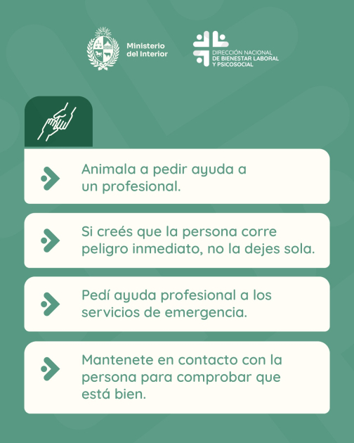 Animala a pedir ayuda. Si creés que corre peligro no la dejes sola y pedí ayuda a emergencias