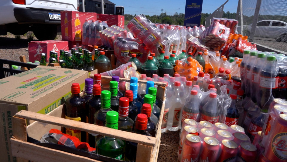 Artículos incautados Botellas incautadas