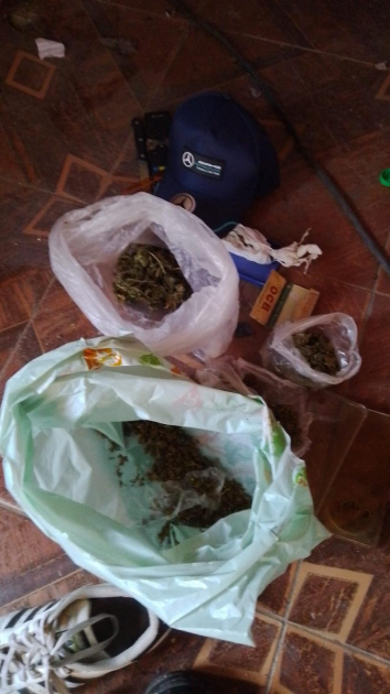 Objetos incautados en el allanamiento Objetos incautados en el allanamiento