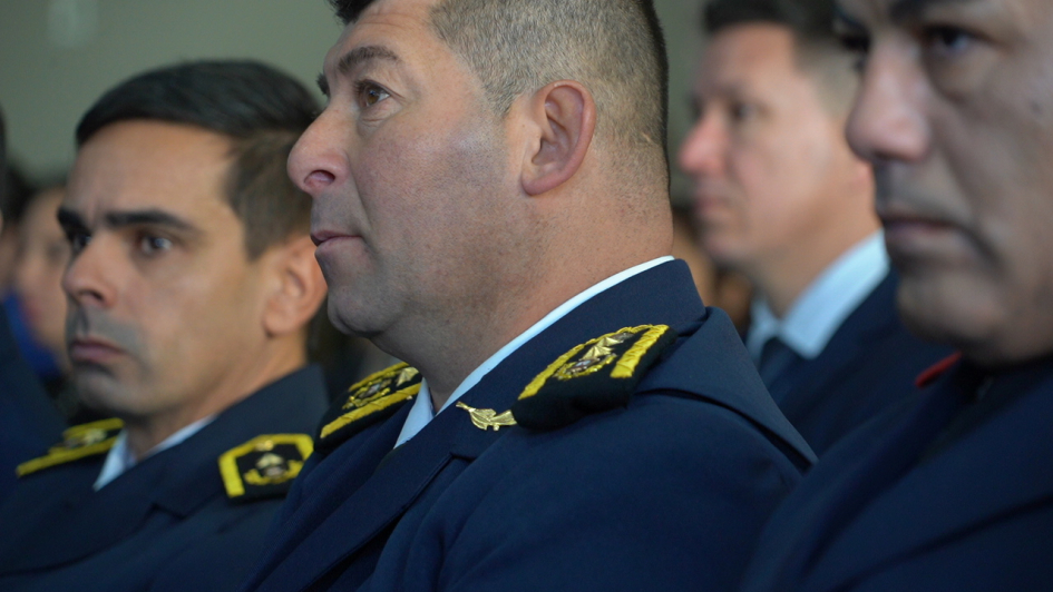 Autoriades policiales en el 7mo aniversario de la Dirección de Hechos Complejos