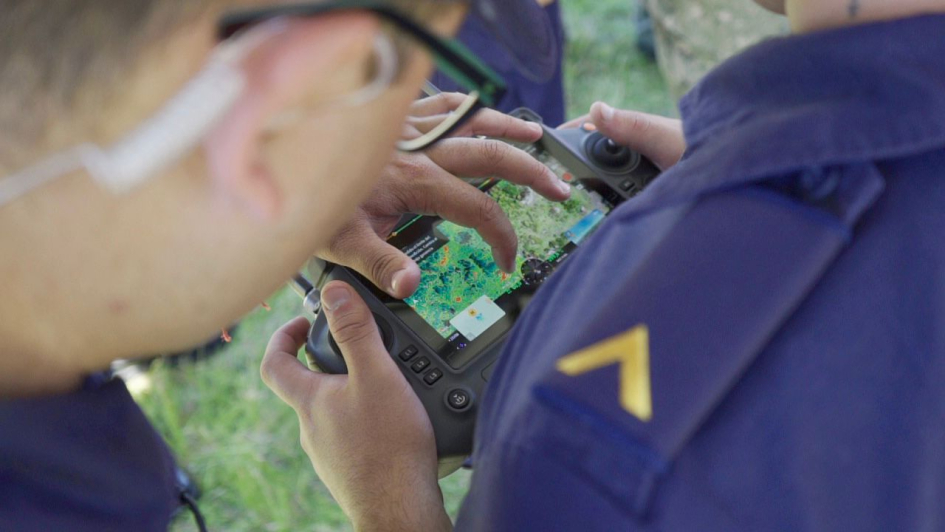 imagen de la pantalla del dron imagen de la pantalla del dron