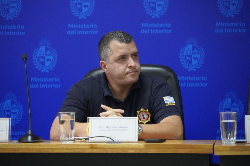Coordinador Ejecutivo de la Dirección Nacional de Policía Científica, comisario mayor Ivor Álvarez Coordinador Ejecutivo de la Dirección Nacional de Policía Científica, comisario mayor Ivor Álvarez
