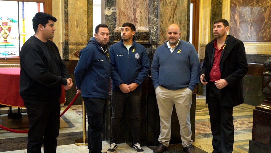 representantes del Sindicato Único de Policías del Uruguay (SUPU) representantes del Sindicato Único de Policías del Uruguay (SUPU)