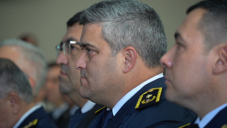 Autoriades policiales en el 7mo aniversario de la Dirección de Hechos Complejos