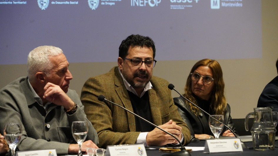 Ministro del Interior, Secretario de la Presidencia y directora del INR Ministro del Interior, Secretario de la Presidencia y directora del INR